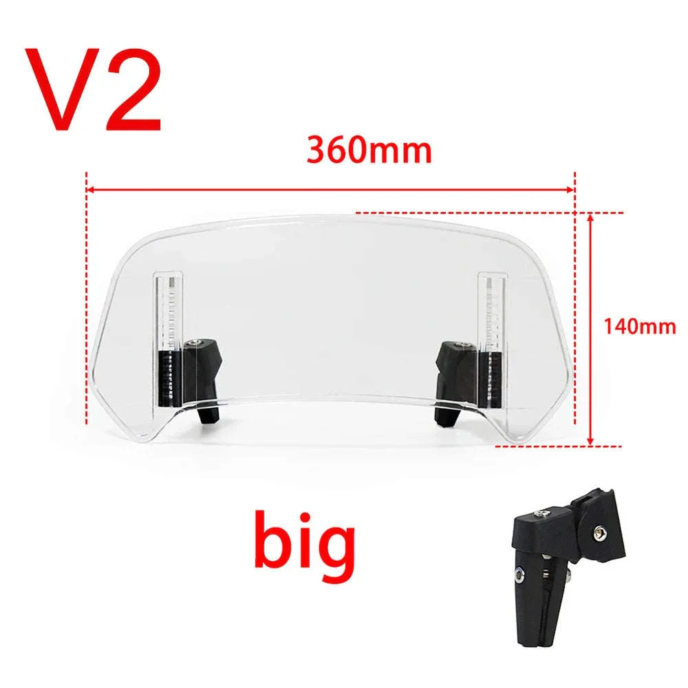 Adjustable Motorcycle Windshield Extension for Smoother Rides - Image 17