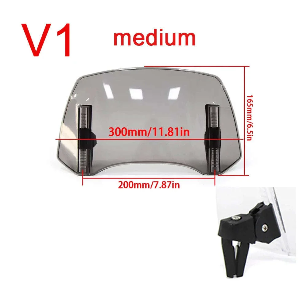 Adjustable Motorcycle Windshield Extension for Smoother Rides - Image 18