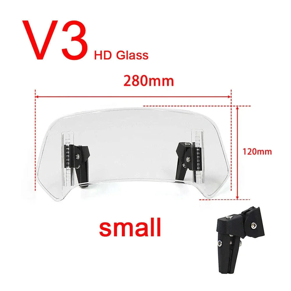 Adjustable Motorcycle Windshield Extension for Smoother Rides - Image 19