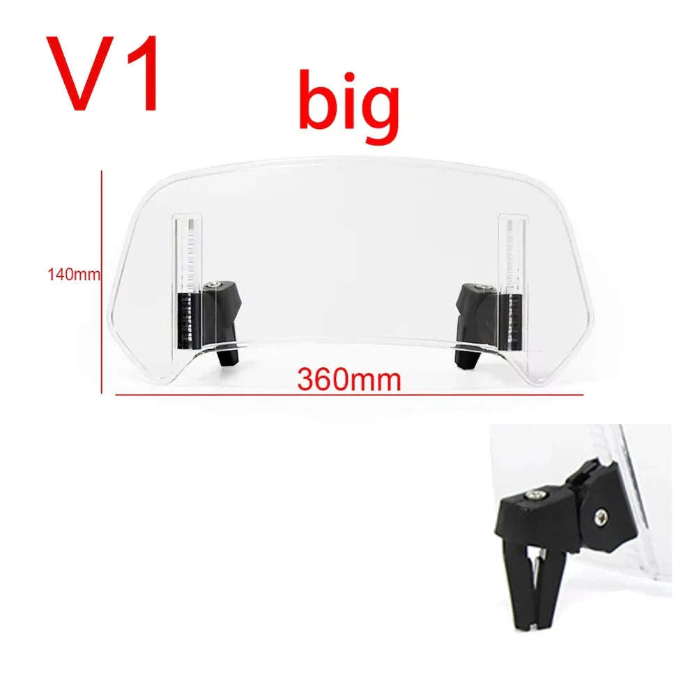 Adjustable Motorcycle Windshield Extension for Smoother Rides - Image 21