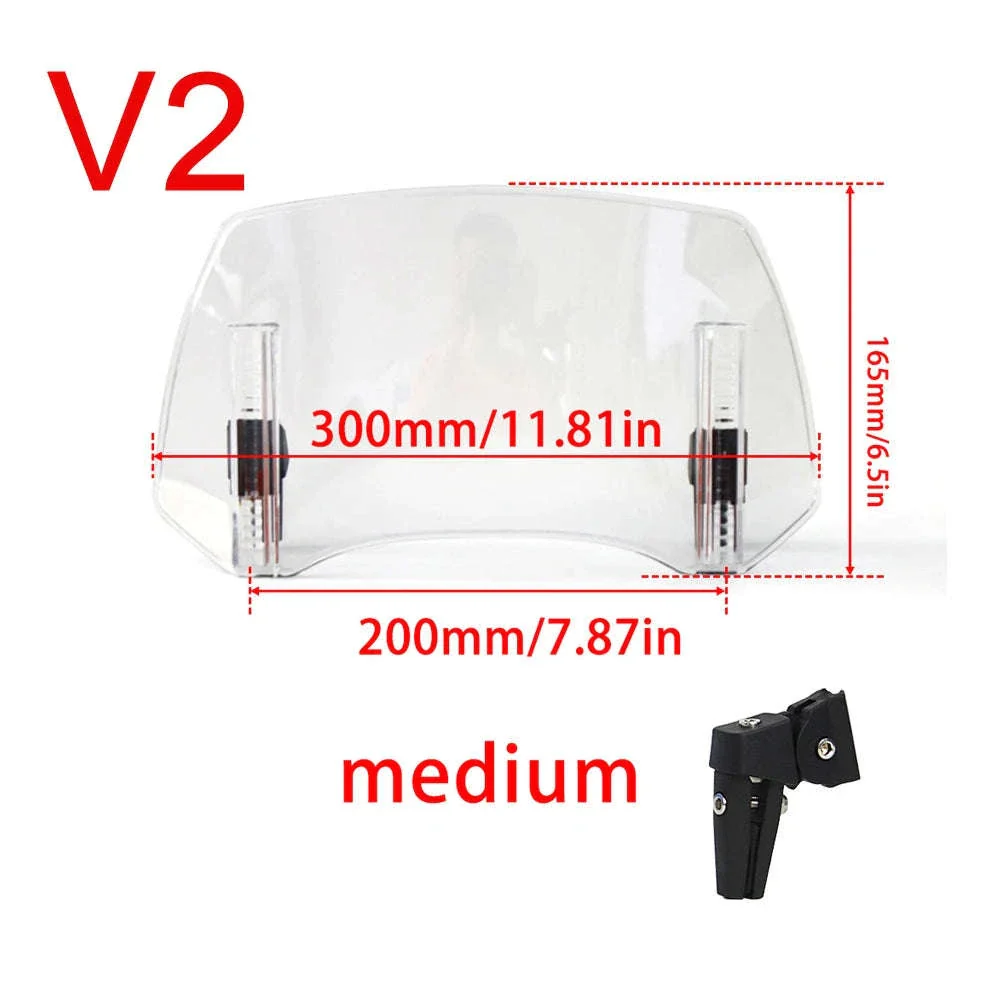 Adjustable Motorcycle Windshield Extension for Smoother Rides - Image 23