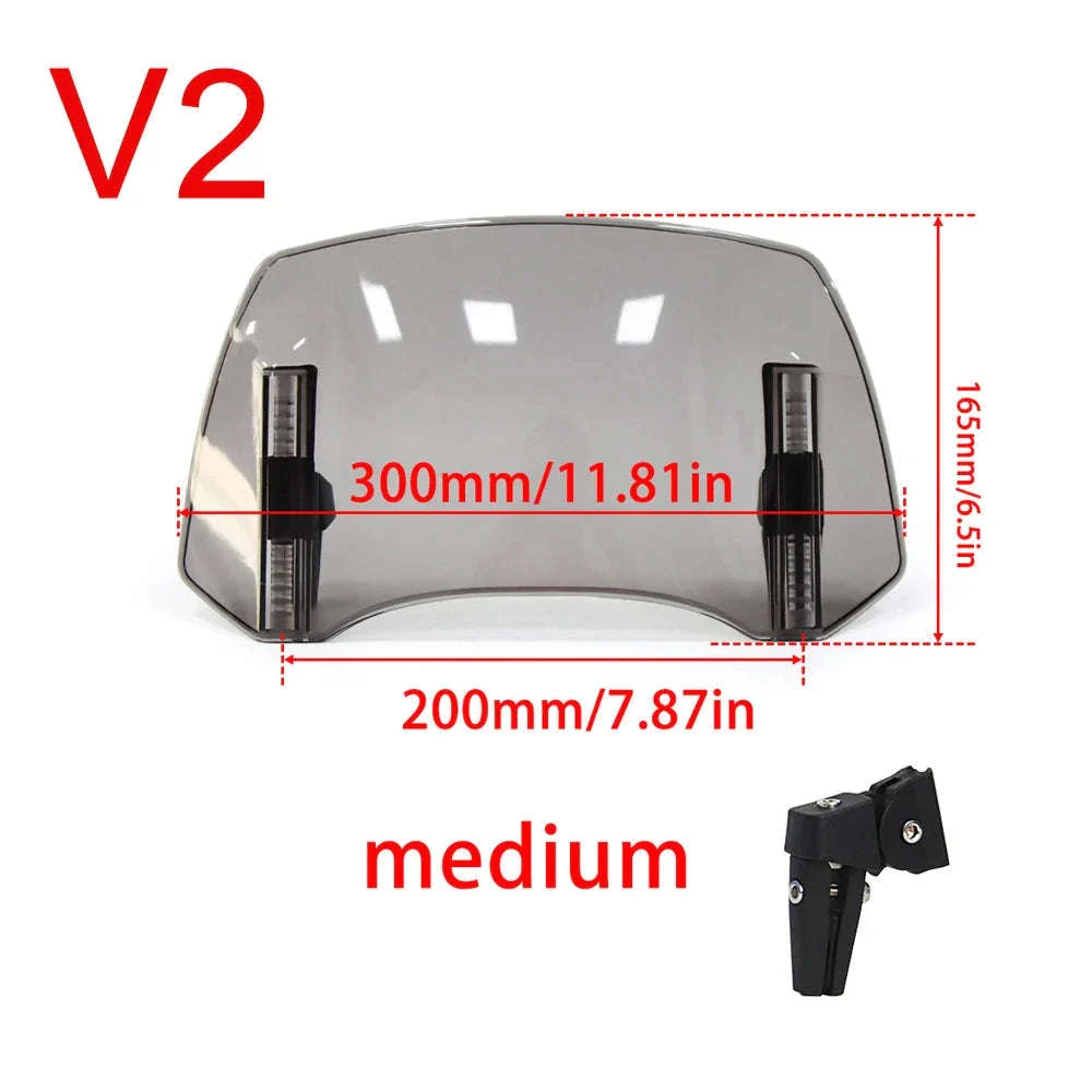 Adjustable Motorcycle Windshield Extension for Smoother Rides - Image 24