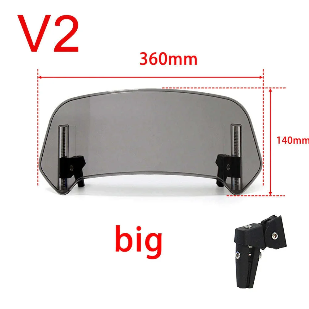 Adjustable Motorcycle Windshield Extension for Smoother Rides - Image 26