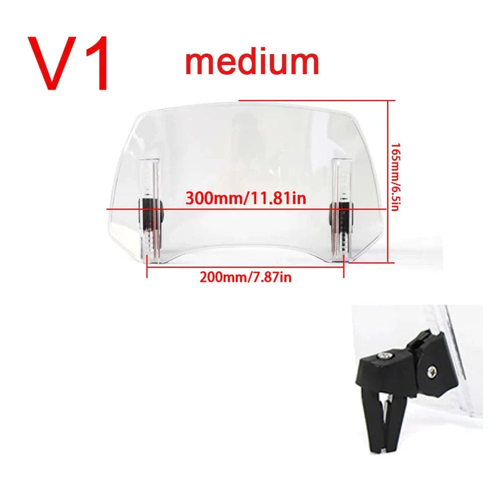Adjustable Motorcycle Windshield Extension for Smoother Rides - Image 27