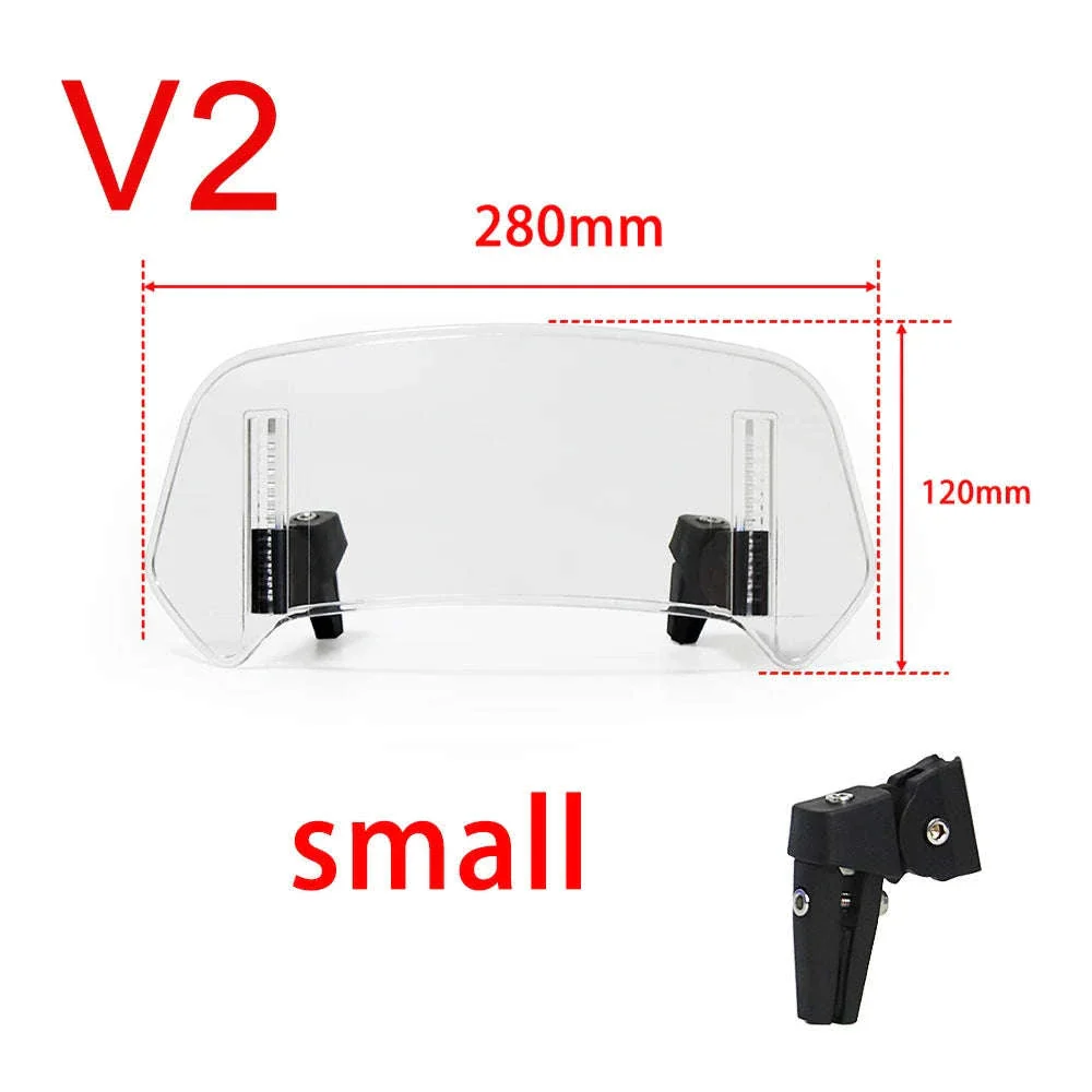 Adjustable Motorcycle Windshield Extension for Smoother Rides - Image 30