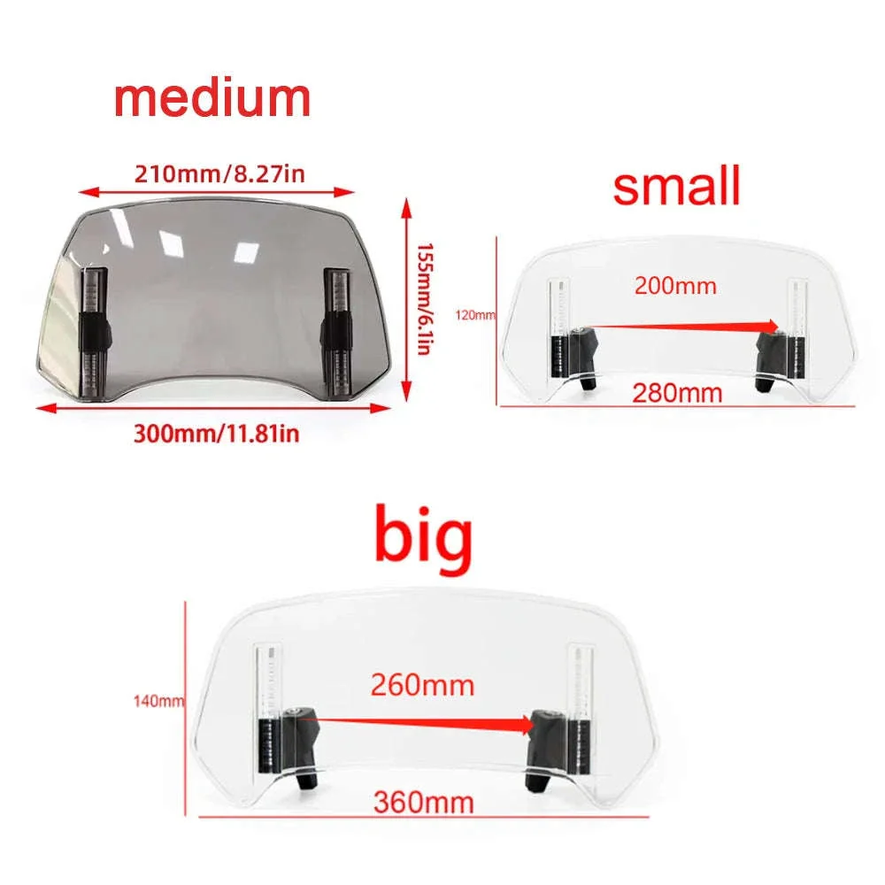 Adjustable Motorcycle Windshield Extension for Smoother Rides - Image 4