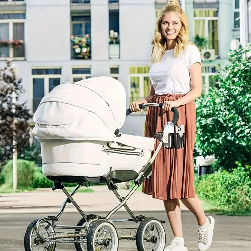 2-in-1 Universal Stroller Cup Holder with Phone Mount - Image 3