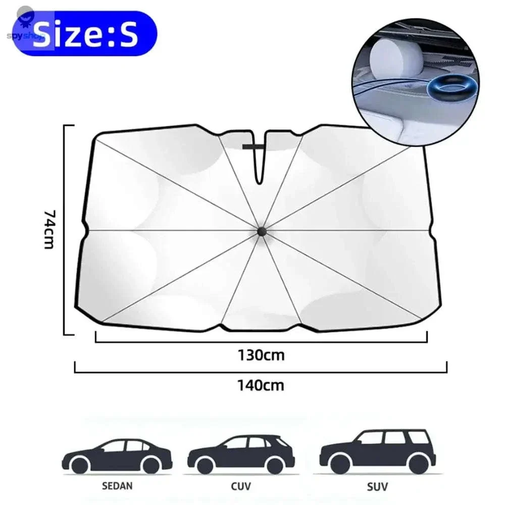 Car Windshield Sunshade Umbrella for Cooler Interior - Image 10