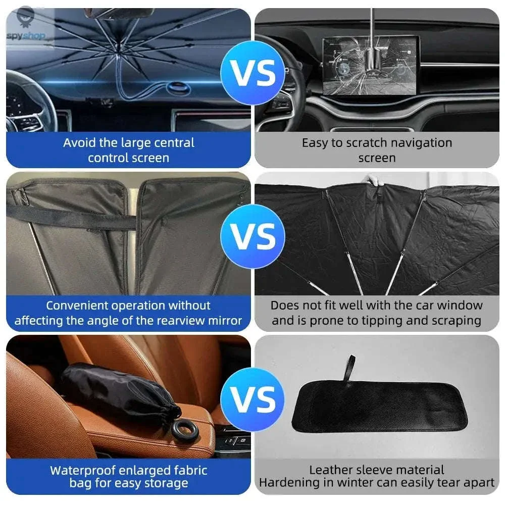 Car Windshield Sunshade Umbrella for Cooler Interior - Image 7
