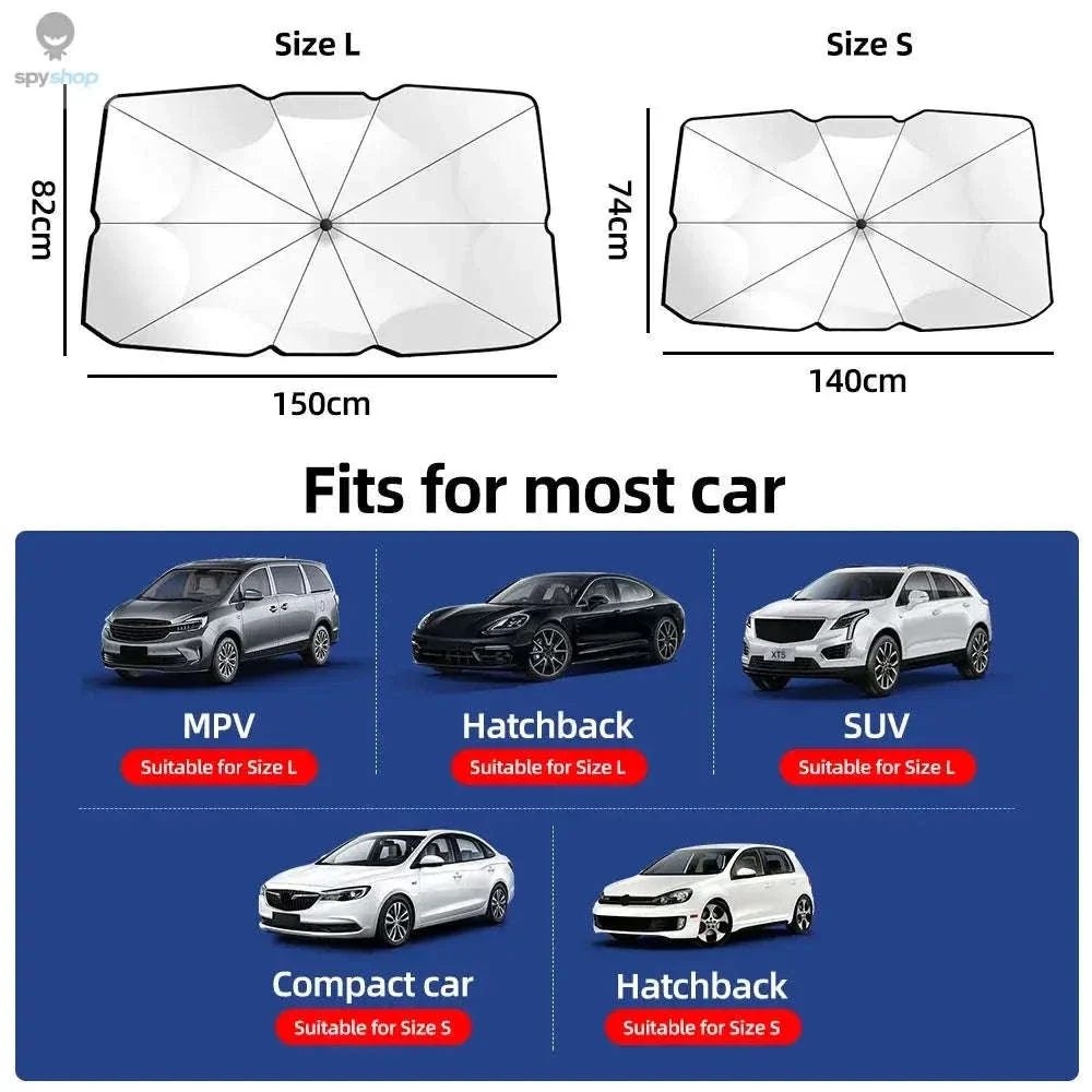 Car Windshield Sunshade Umbrella for Cooler Interior - Image 8