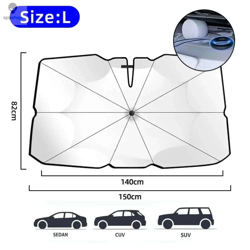 Car Windshield Sunshade Umbrella for Cooler Interior - Image 9
