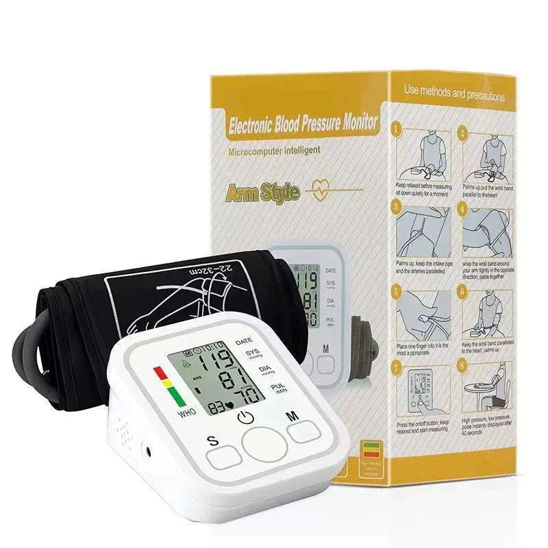 Upper Arm Automatic Blood Pressure Monitor for Home Checks