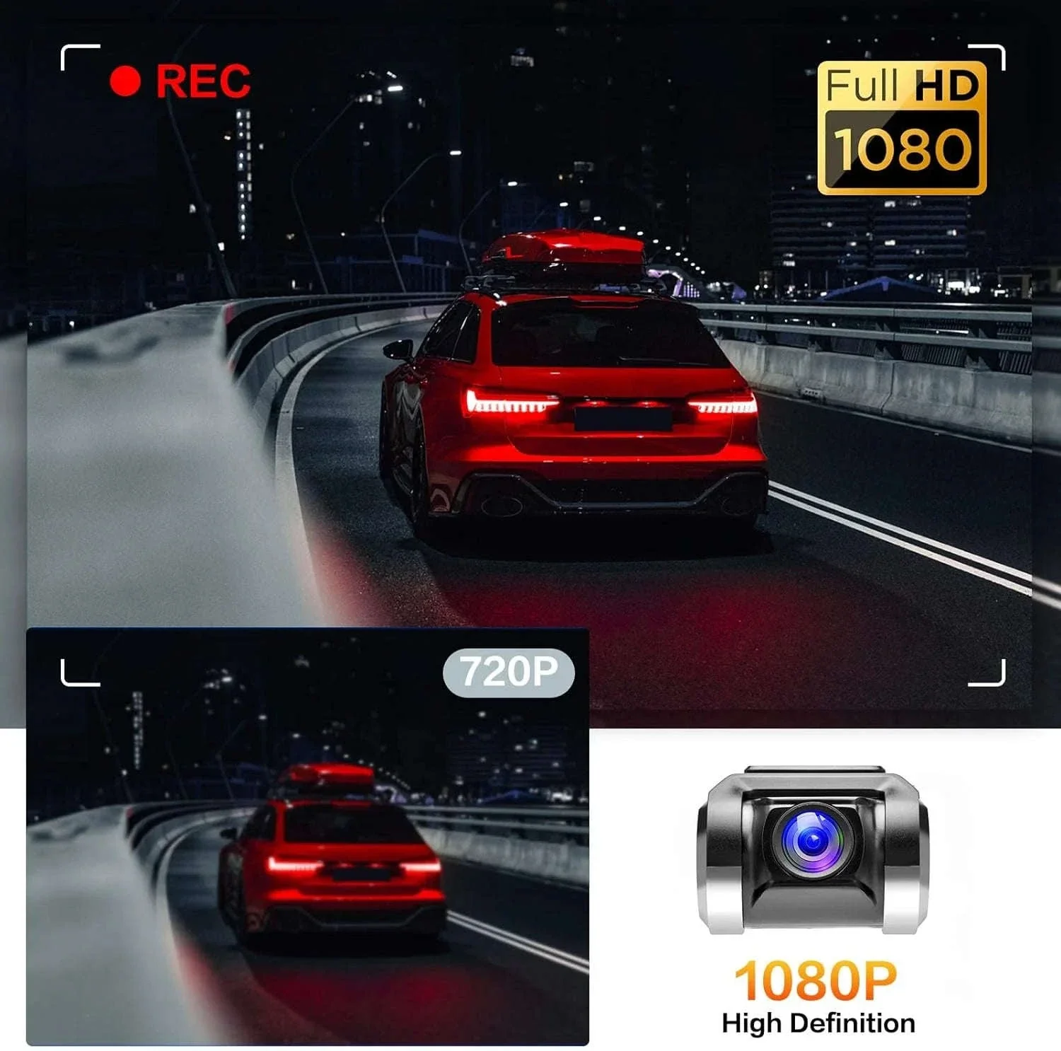 1080P USB Dash Camera with ADAS Alerts for Android Head Units - Image 9