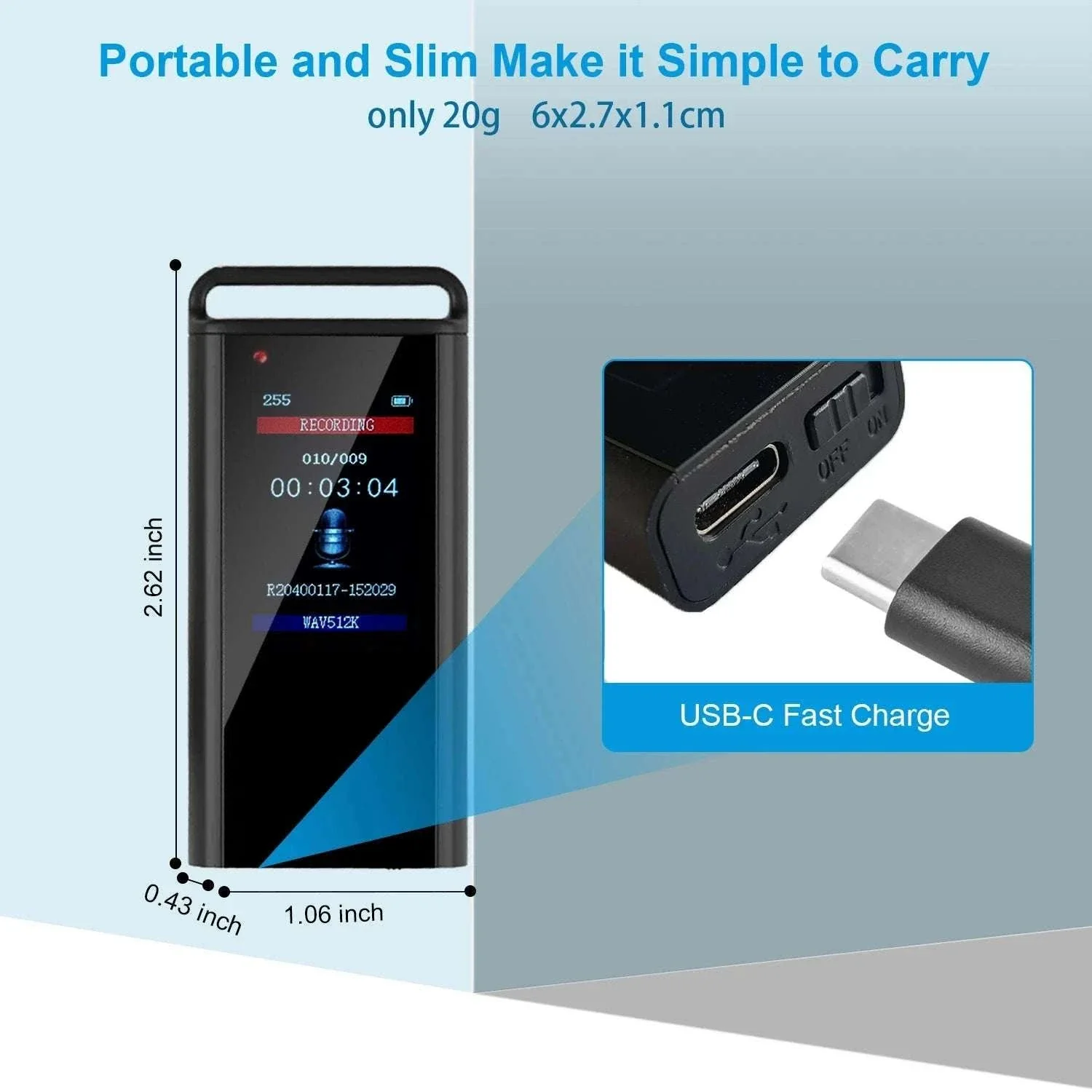 USB C Voice Activated Digital Voice Recorder Pen - Image 13