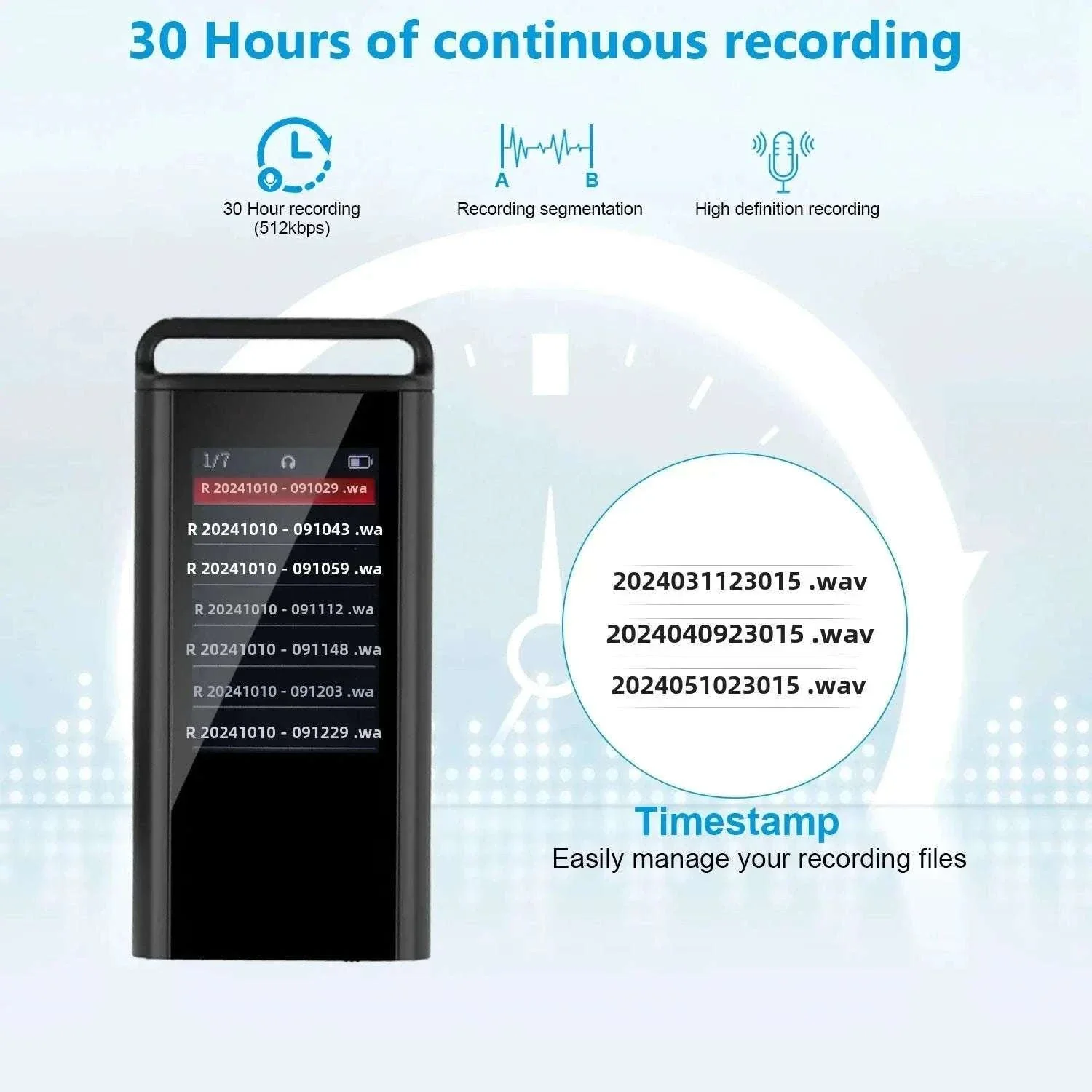 USB C Voice Activated Digital Voice Recorder Pen - Image 4