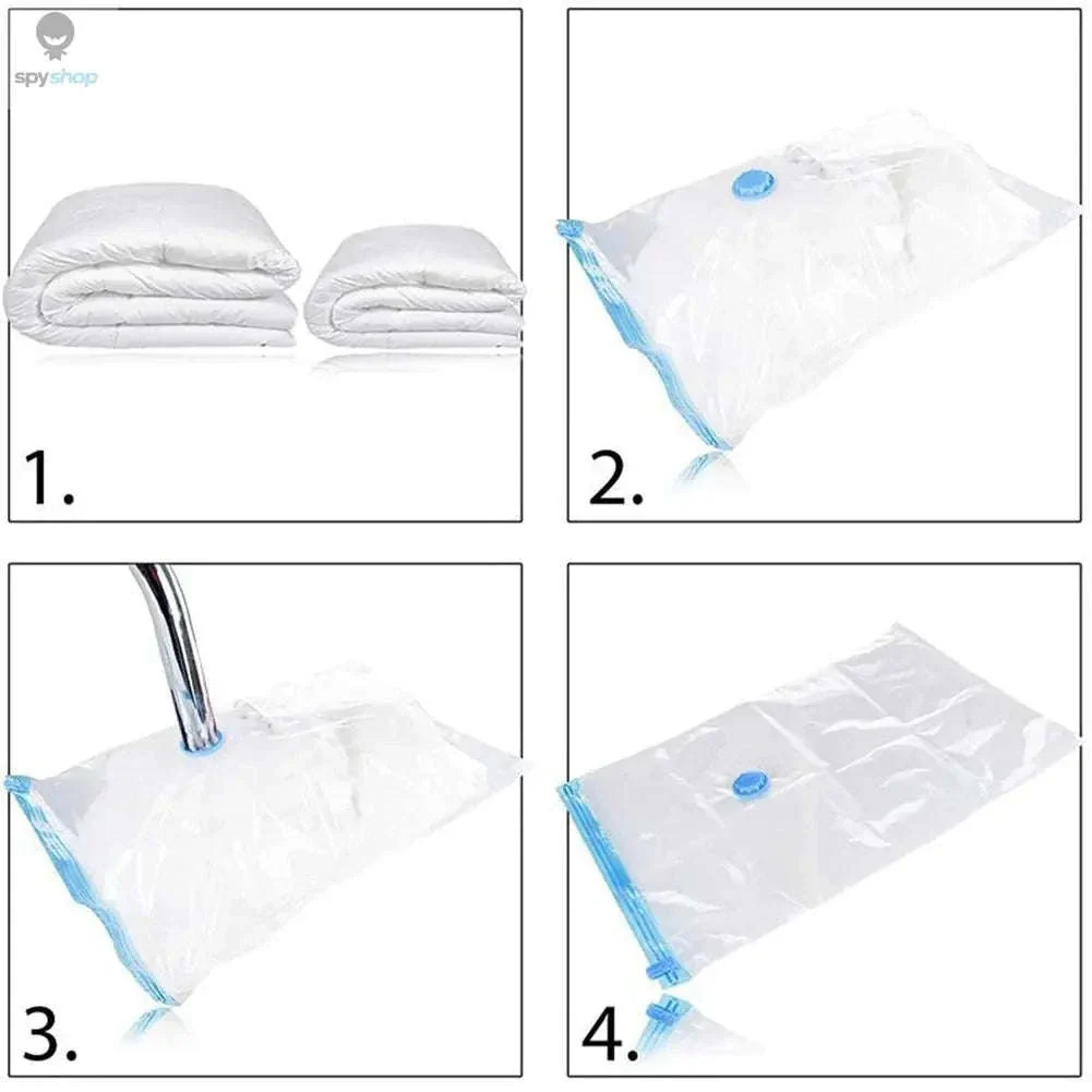 Vacuum Storage Bags with Valve for Space-Saving Storage - Image 6