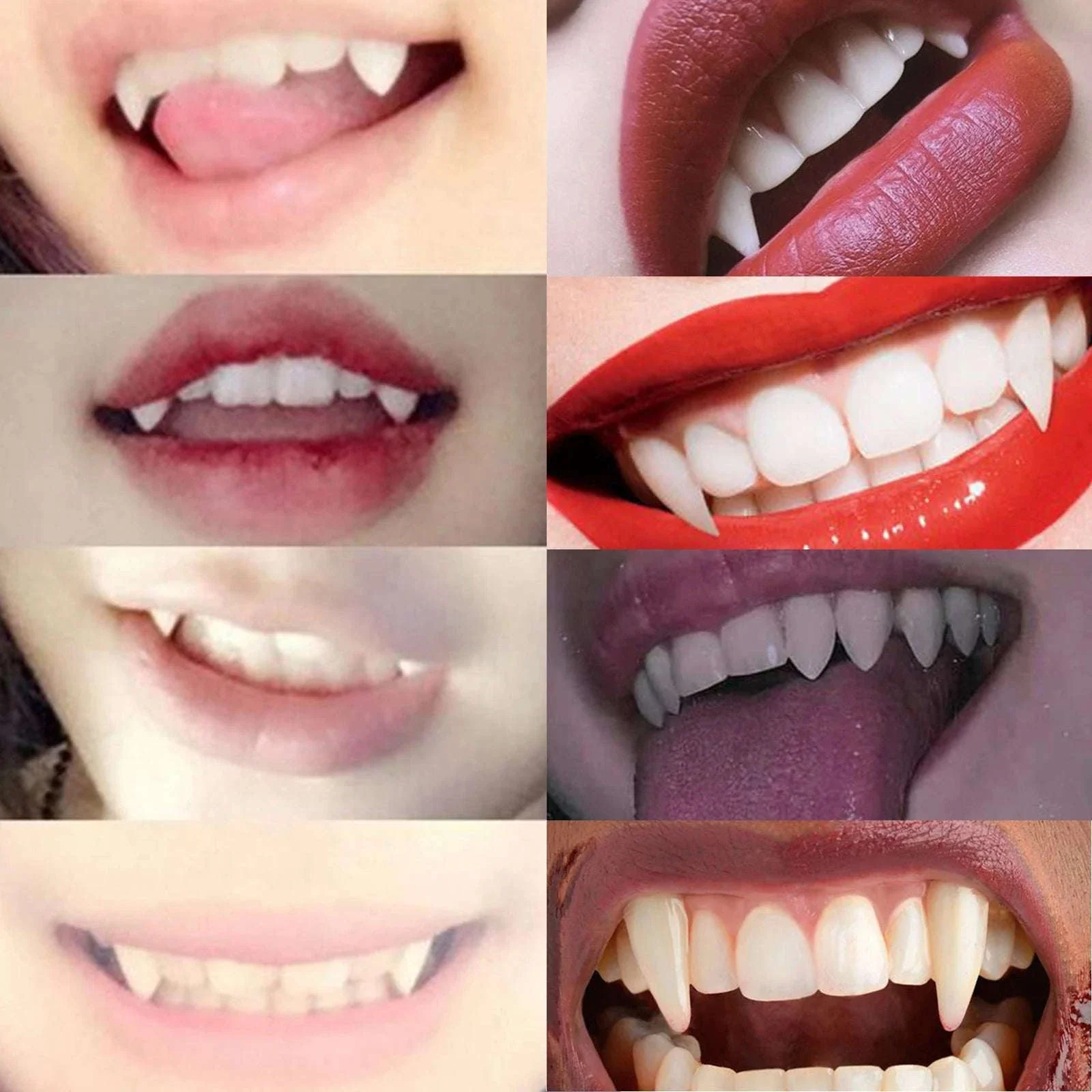 Vampire Teeth Fangs with Moldable Glue for Halloween Cosplay - Image 2