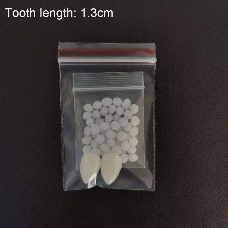 Vampire Teeth Fangs with Moldable Glue for Halloween Cosplay - Image 6
