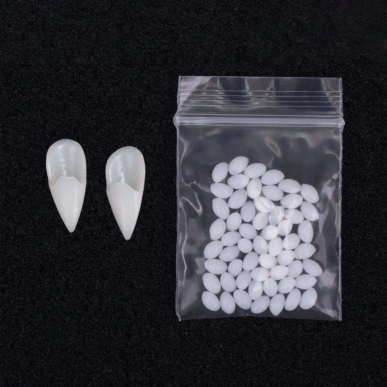 Vampire Teeth Fangs with Moldable Glue for Halloween Cosplay - Image 7