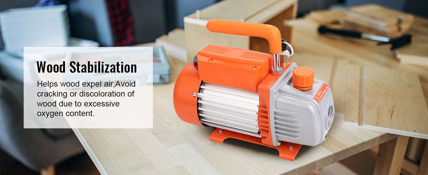 VEVOR HVAC Vacuum Pump 3.5–7 CFM 1 & 2 Stage AC120V - Image 22