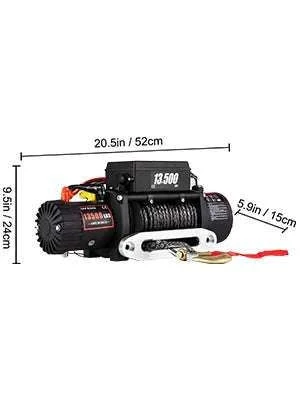 13,500 lb Electric Winch with Wireless Remote & Synthetic Rope - Image 17