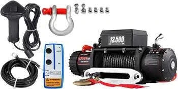 13,500 lb Electric Winch with Wireless Remote & Synthetic Rope - Image 18