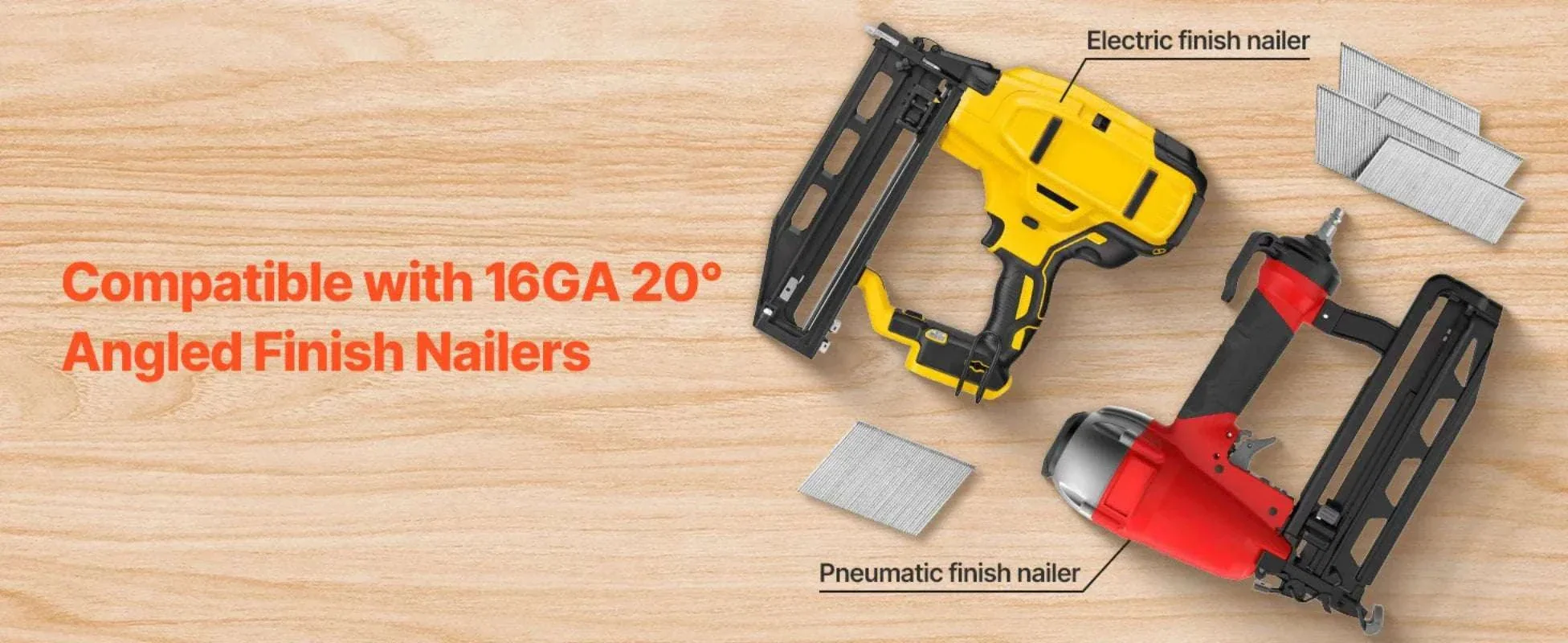 16 Gauge Angled Finish Nails 2000 Count for 20° Nail Guns - Image 15