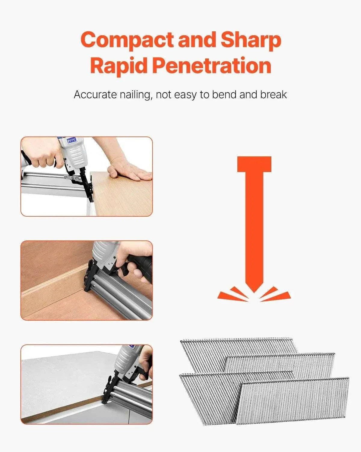 16 Gauge Angled Finish Nails 2000 Count for 20° Nail Guns - Image 5