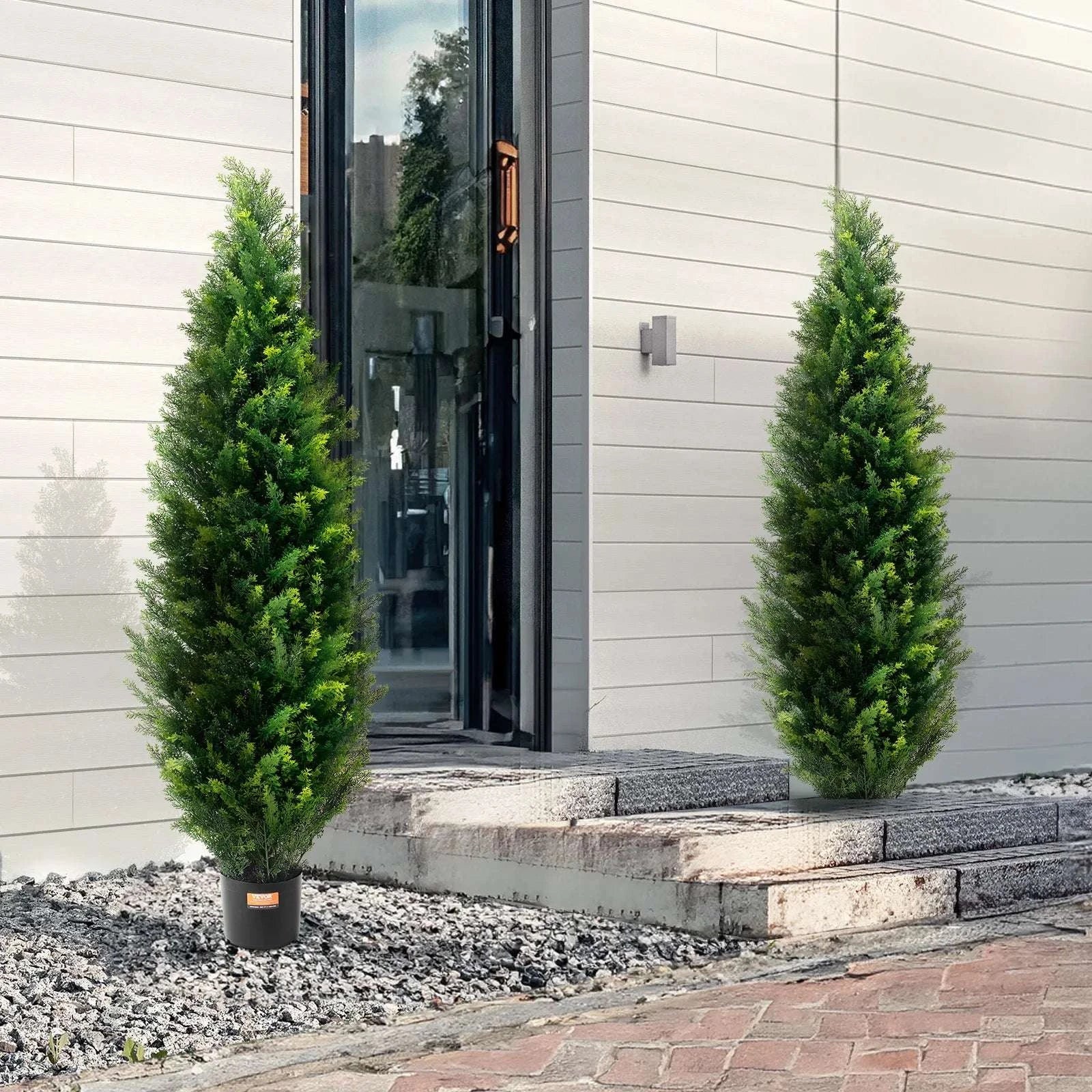 2-Pack 48in Artificial Cedar Topiary Trees for Indoor & Outdoor Decor - Image 21