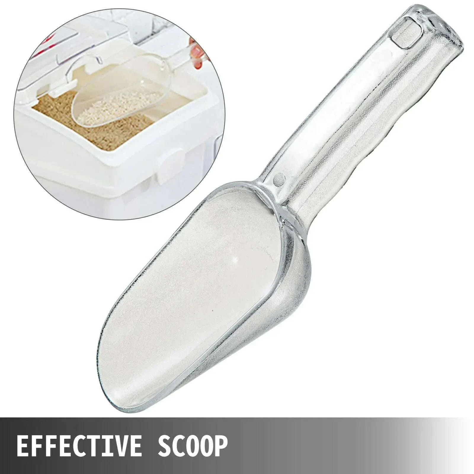 25L Ingredient Storage Bins with Wheels, Scoop & Sealed Lids - Image 5