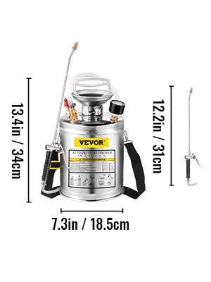 Stainless Steel Hand Pump Sprayer 4–12L Garden & Cleaning Tool - Image 21