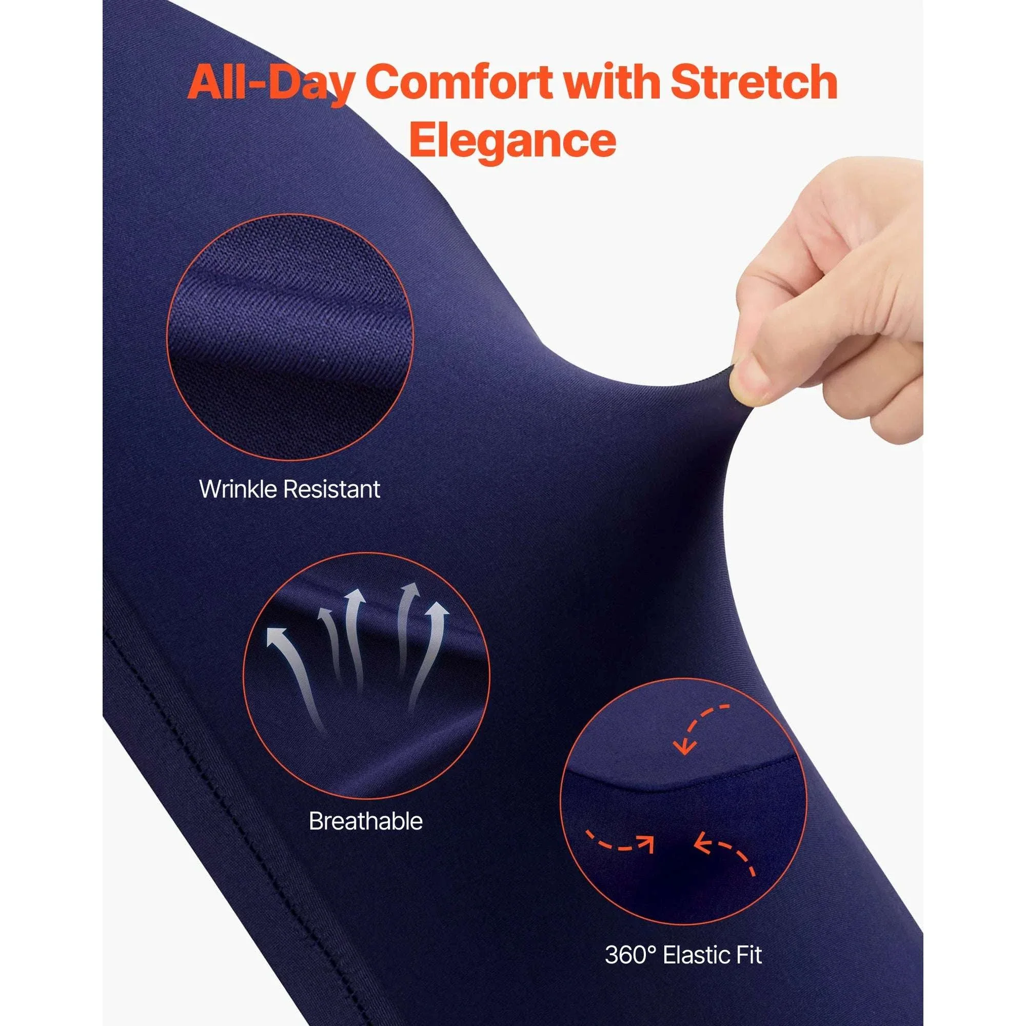 Stretch Chair Covers for Events – Polyester Spandex Slipcovers Set - Image 25