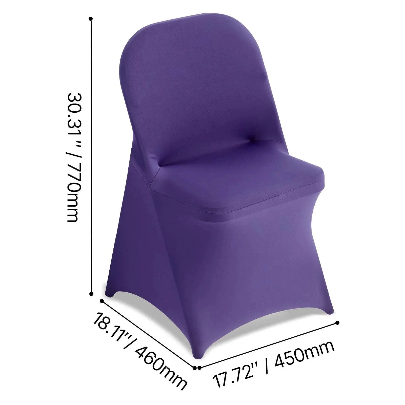 Stretch Spandex Chair Covers for Events & Dining Chairs (Set) - Image 24