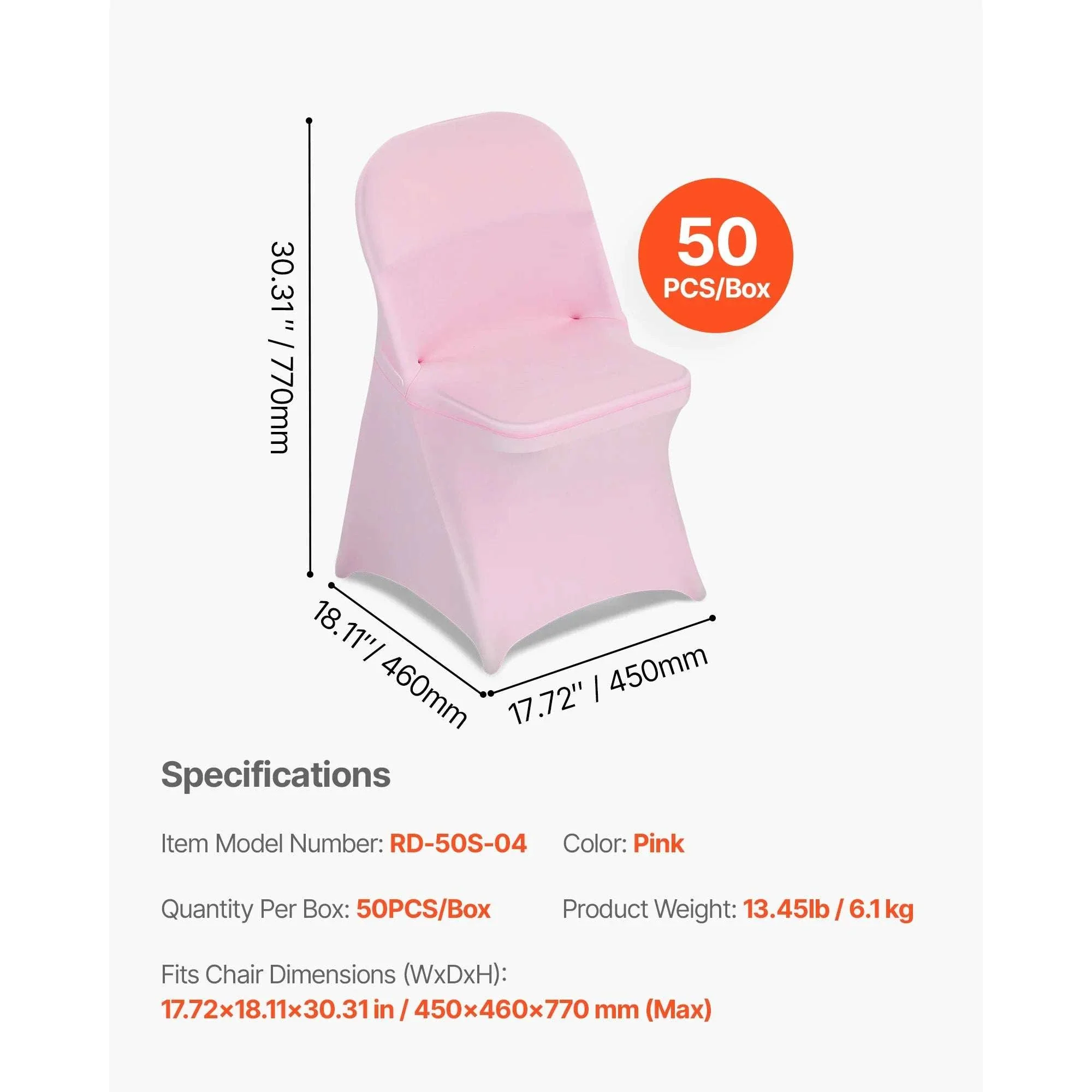 Stretch Chair Covers for Events – Polyester Spandex Slipcovers Set - Image 12