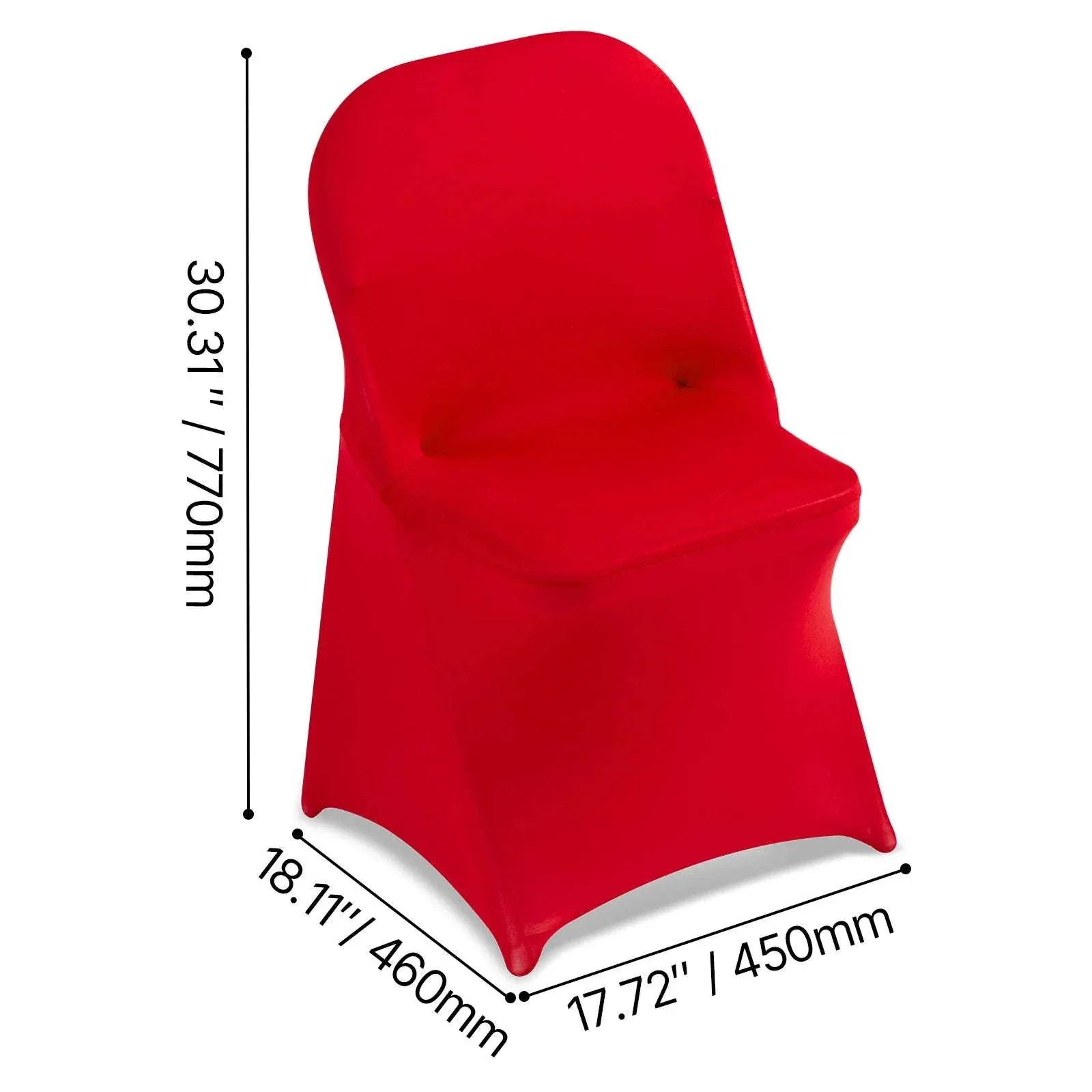 Stretch Chair Covers for Events – Polyester Spandex Slipcovers Set - Image 16