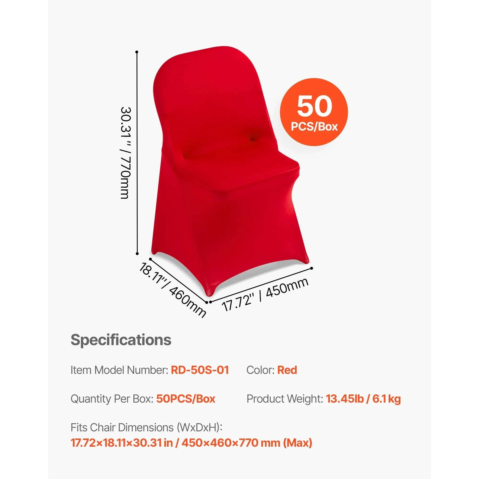 Stretch Chair Covers for Events – Polyester Spandex Slipcovers Set - Image 20