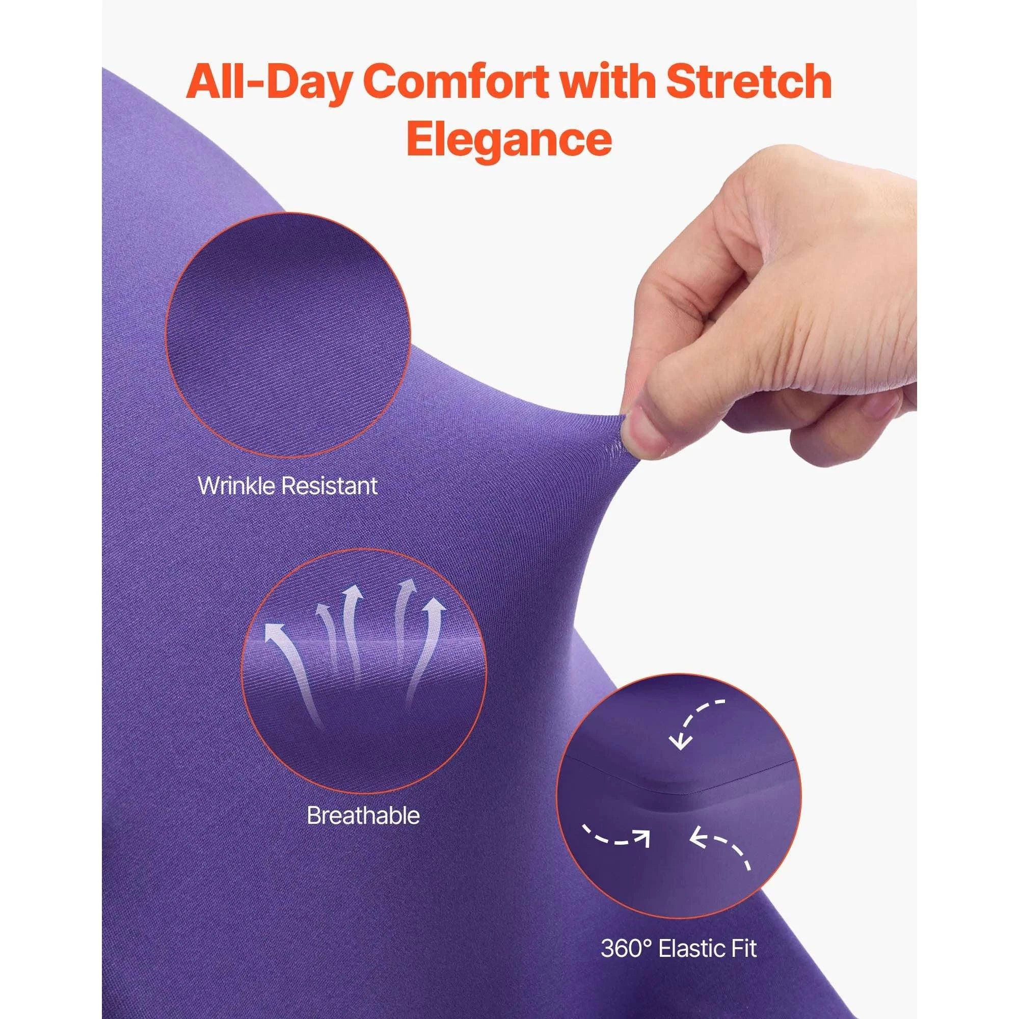 Stretch Chair Covers for Events – Polyester Spandex Slipcovers Set - Image 23