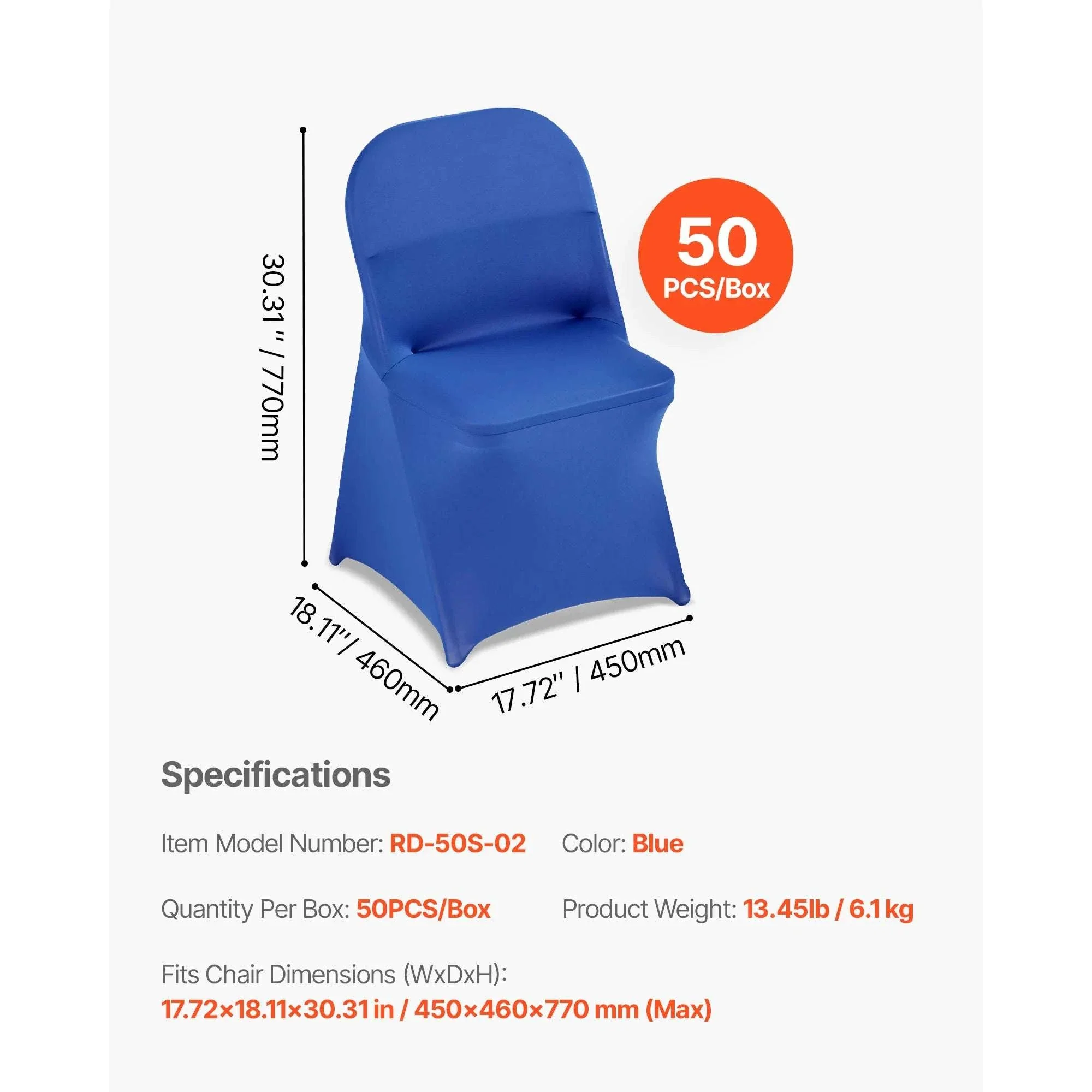 Stretch Chair Covers for Events – Polyester Spandex Slipcovers Set - Image 36