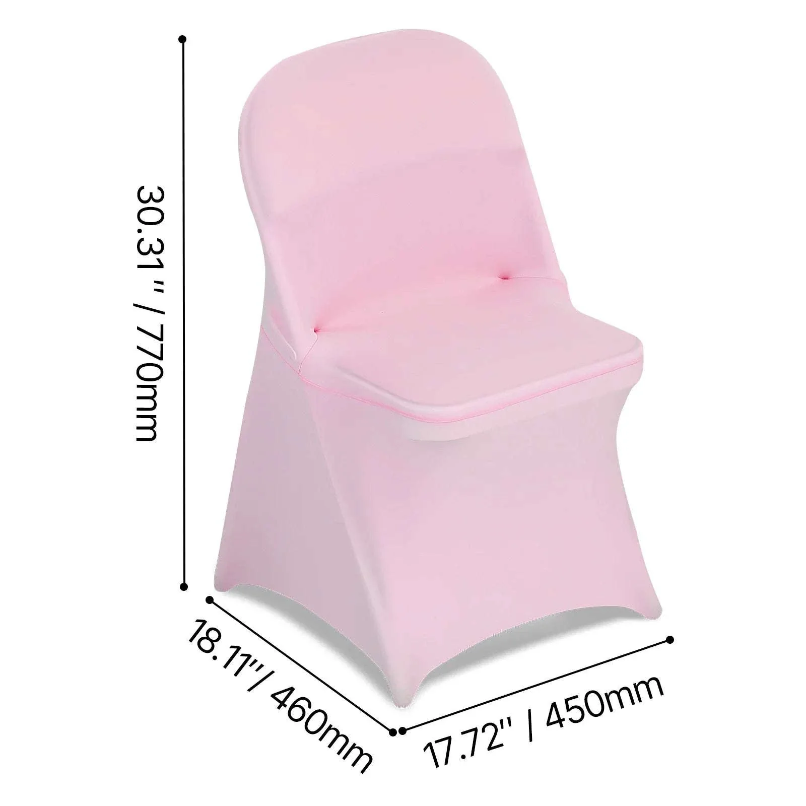 Stretch Chair Covers for Events – Polyester Spandex Slipcovers Set - Image 8