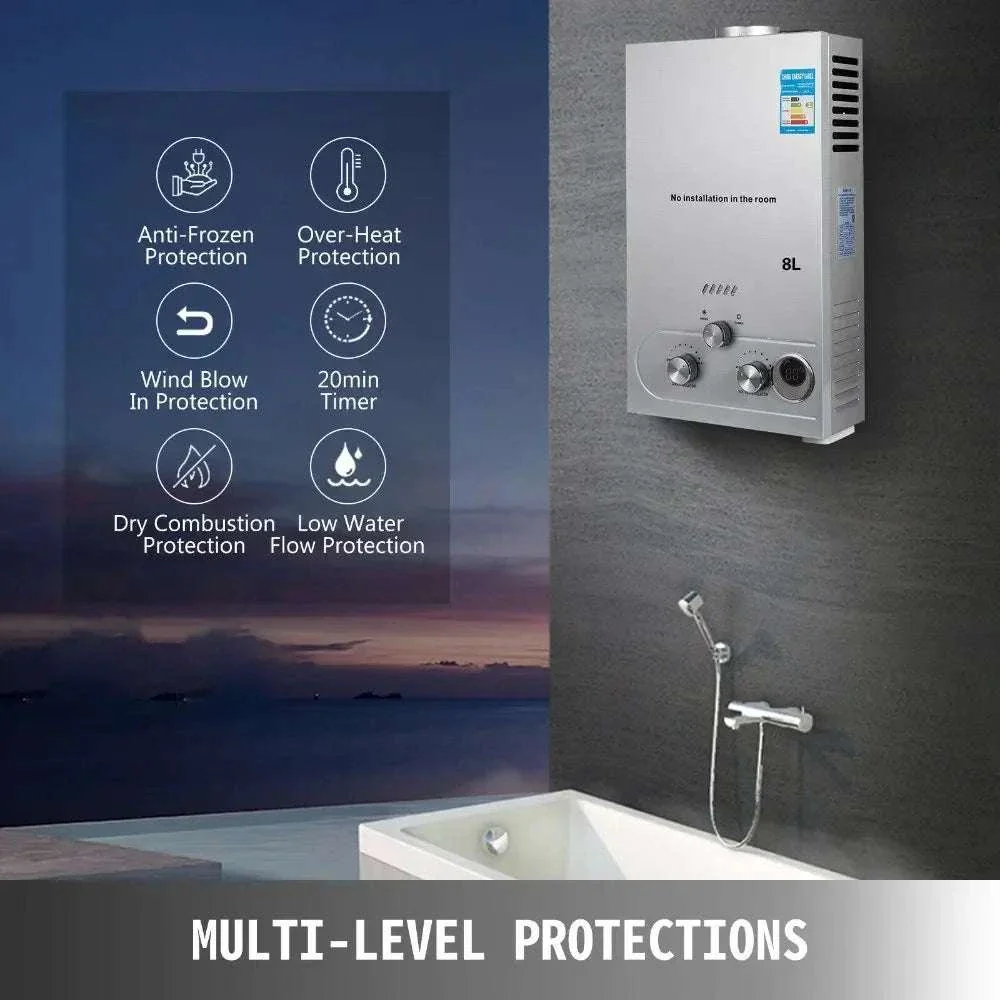 Tankless LPG Propane Water Heater with Digital Display 6L–18L - Image 12