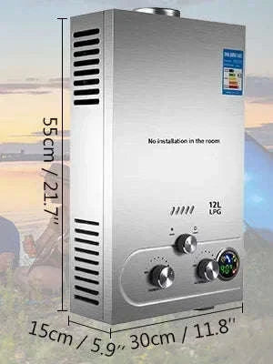 LPG Tankless Water Heater with LED Display – 6L to 18L Options - Image 22