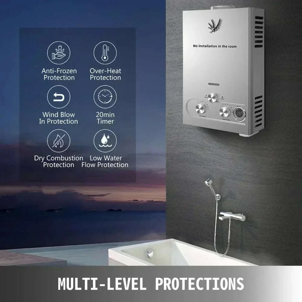 LPG Tankless Water Heater with LED Display & Safety Protection - Image 3