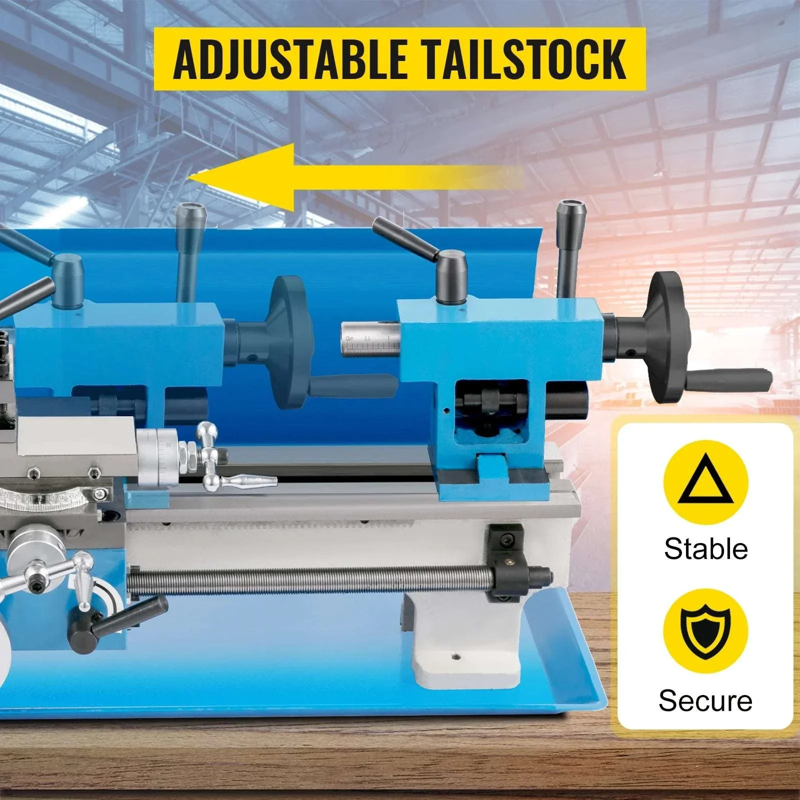 7x14 Inch Mini Metal Lathe 550W Variable Speed 50–2500 RPM - Image 16