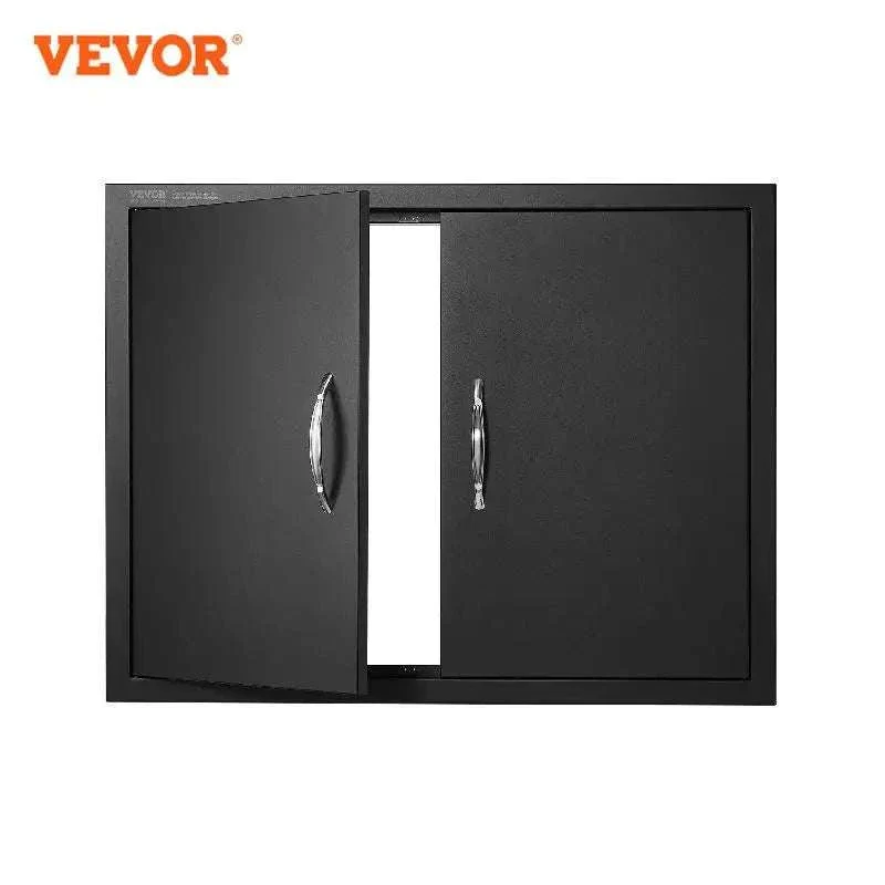 Stainless Steel BBQ Access Door Double Flush Mount Outdoor Cabinet Door
