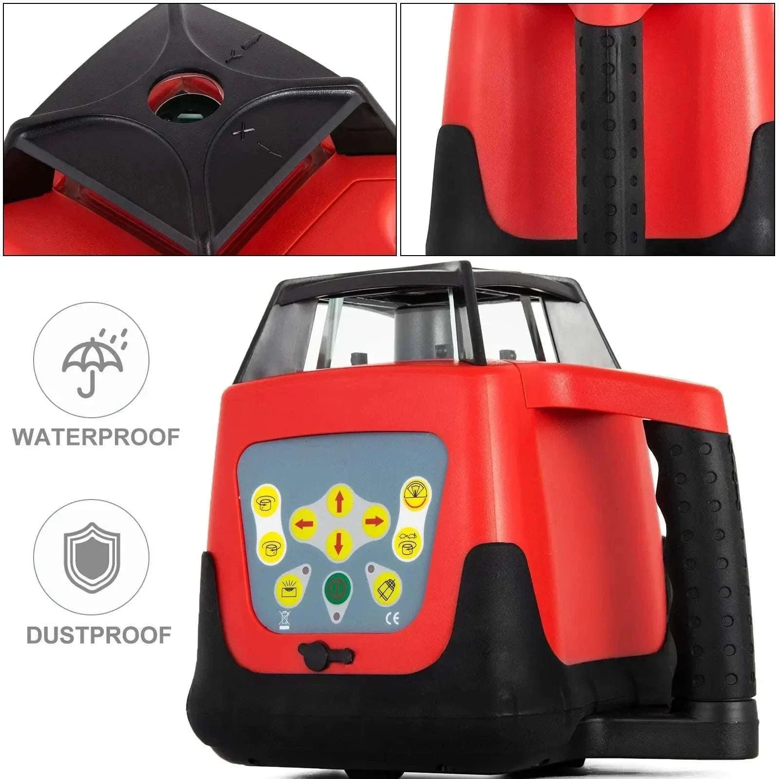 Rotary Laser Level 360° Green Beam Self-Leveling with Remote - Image 6