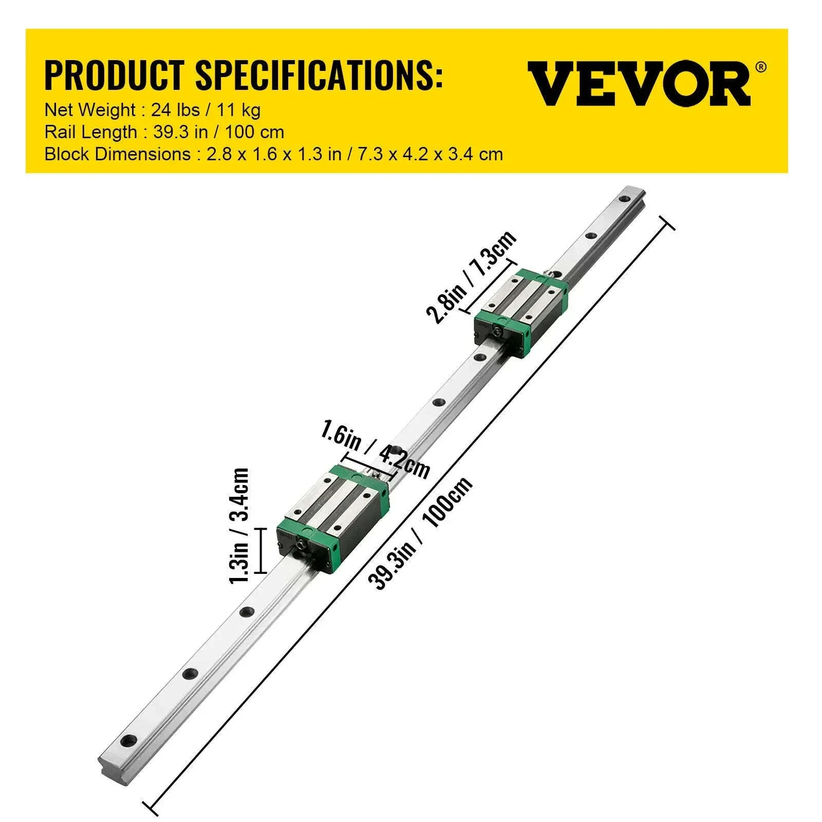 HGR20 Linear Guide Rail Kit with Ballscrew for CNC Machines - Image 28