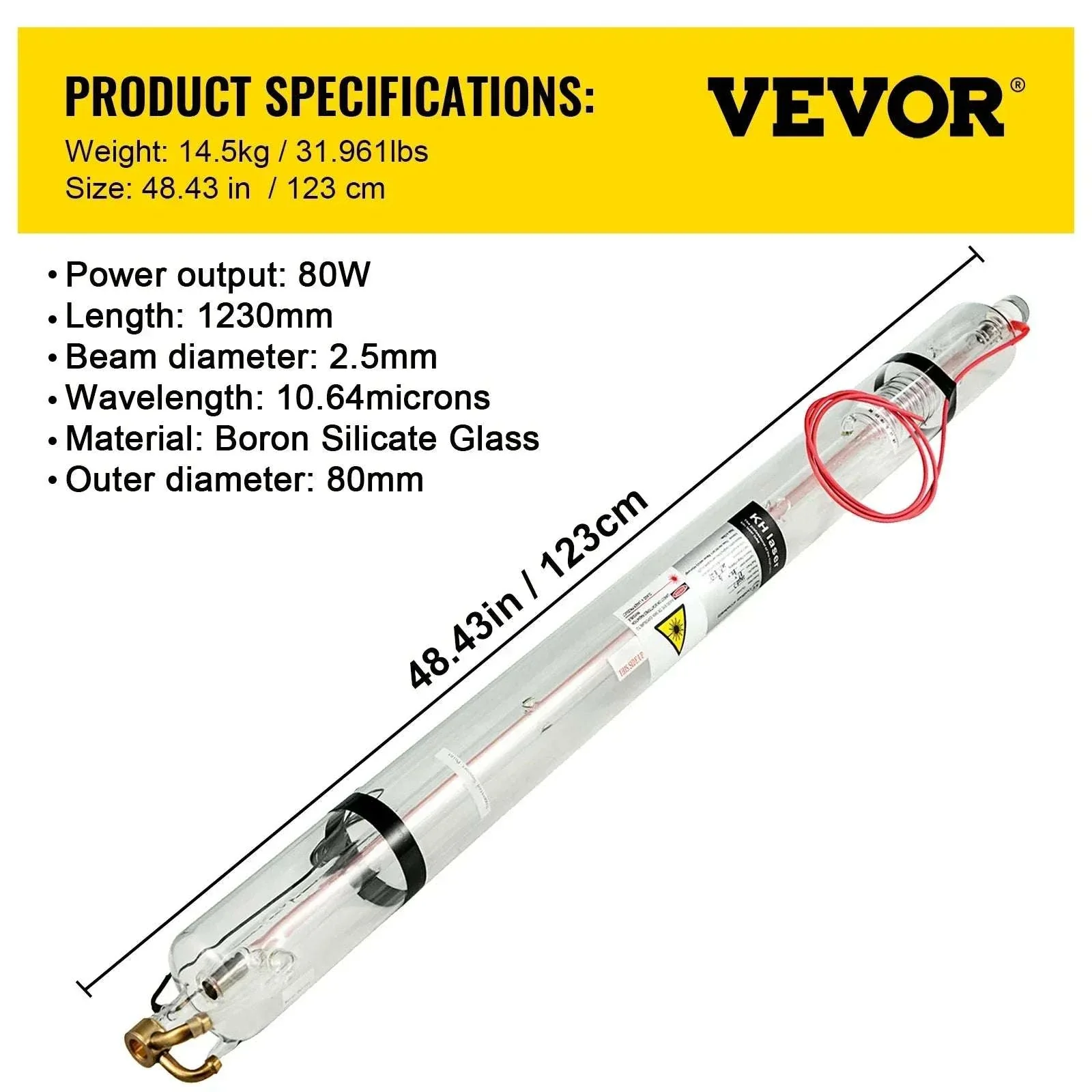 CO2 Laser Tube 40W–150W Glass Tube for Engraving & Cutting Machines - Image 33