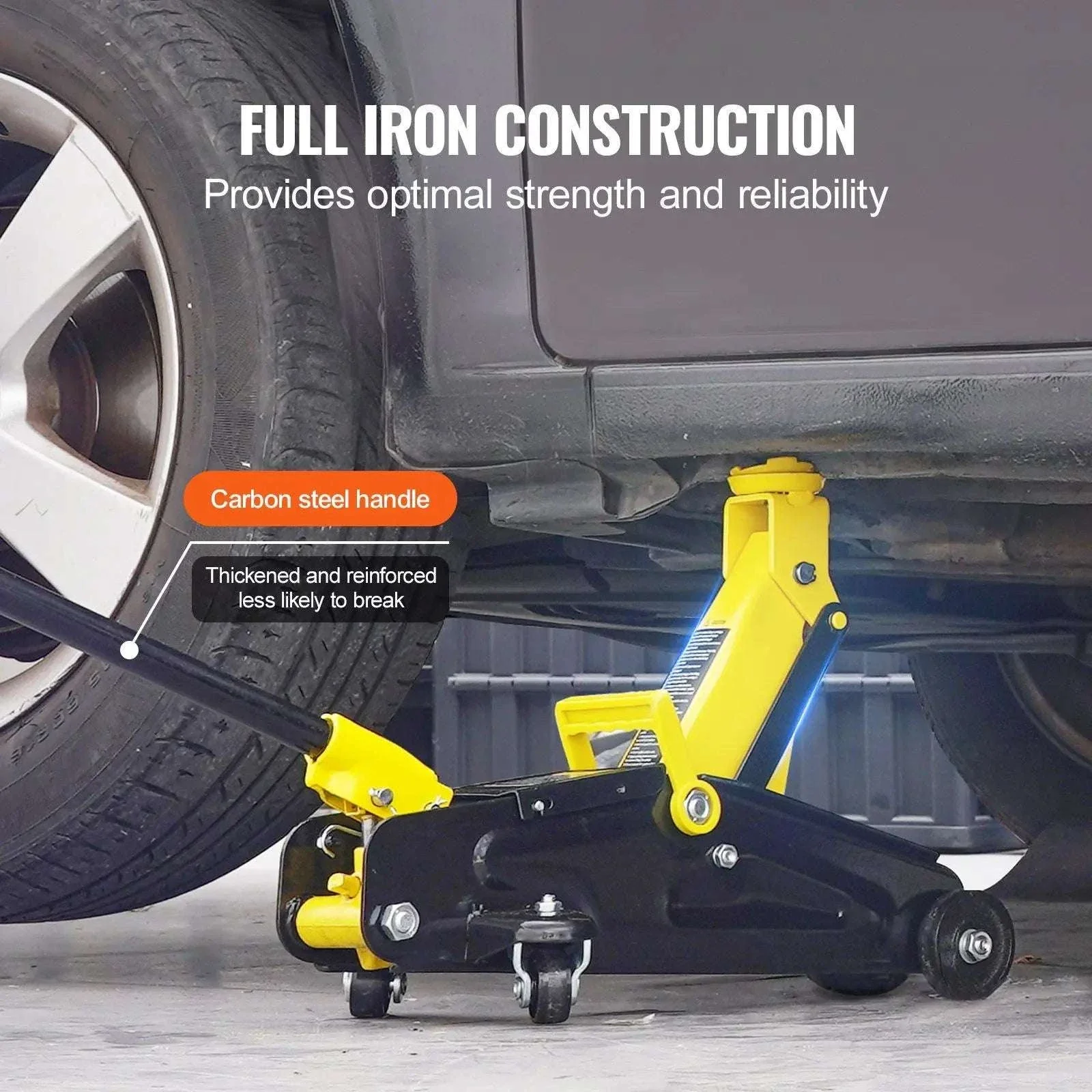 2 Ton Low Profile Floor Jack for Sedans & Small Trucks - Image 5