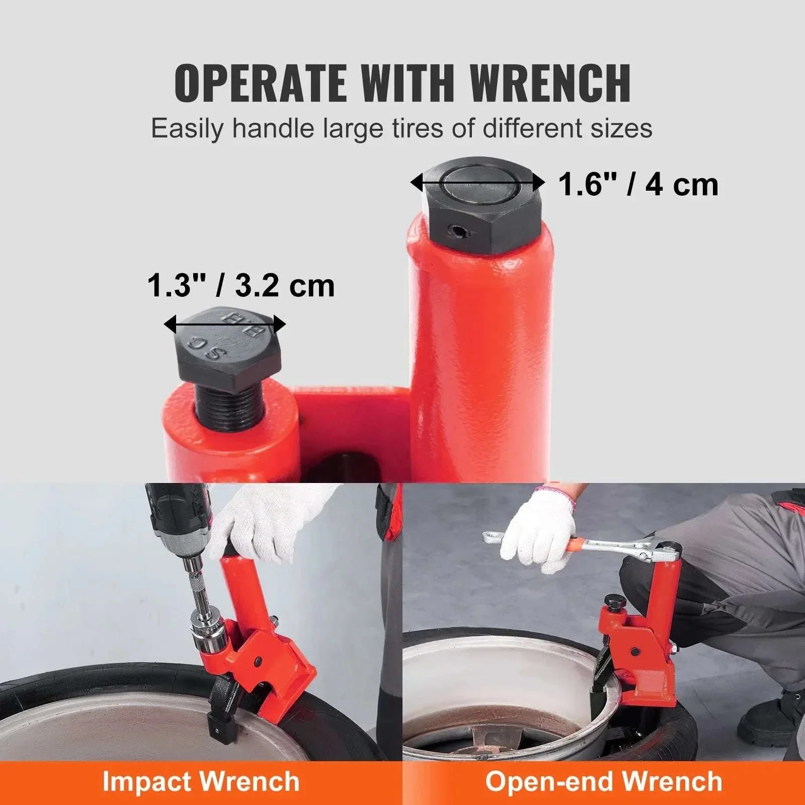 Manual Tire Bead Breaker for 38–42 Inch Tires with Hub Protection - Image 5