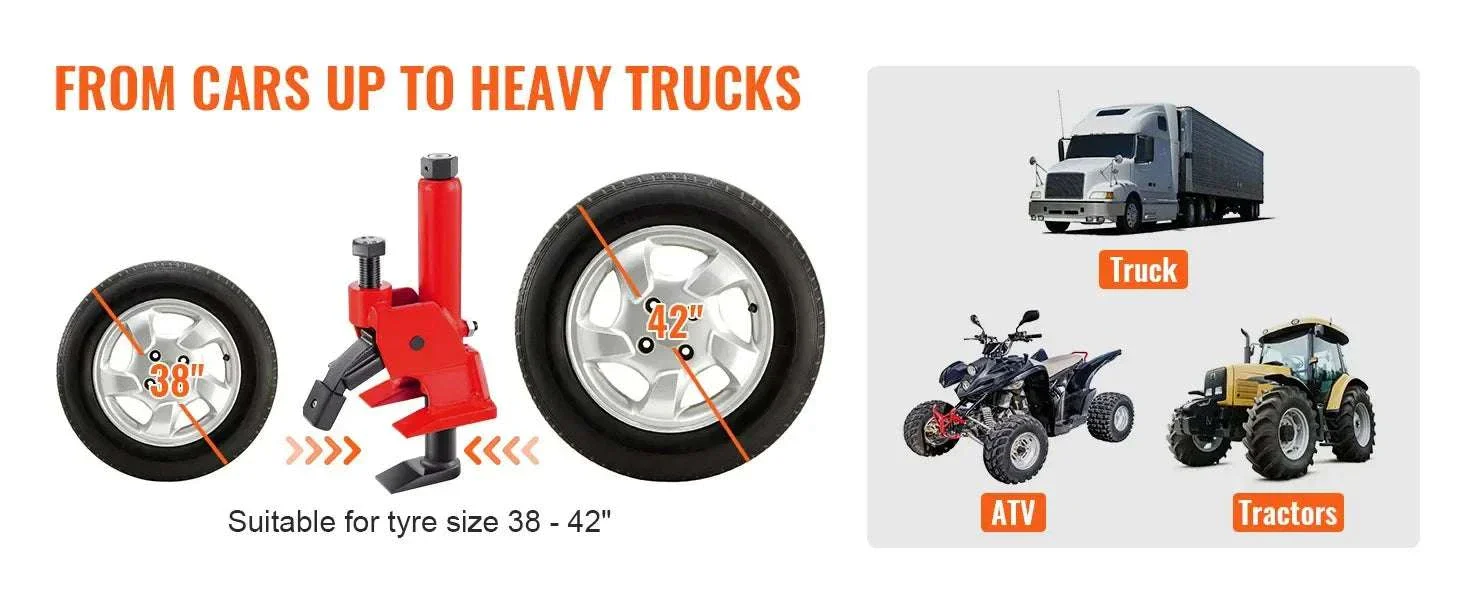 Manual Tire Bead Breaker for 38–42 Inch Tires with Hub Protection - Image 8